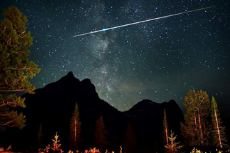 A Meteor Streaks Over Mount Oberlin in Glacier National Park - Jeremy Weber